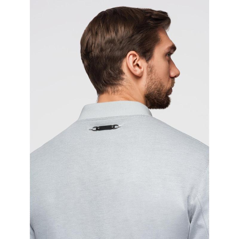 Férfi kabát raglán ujjakkal – világosszürke V4 OM-JANP-0159