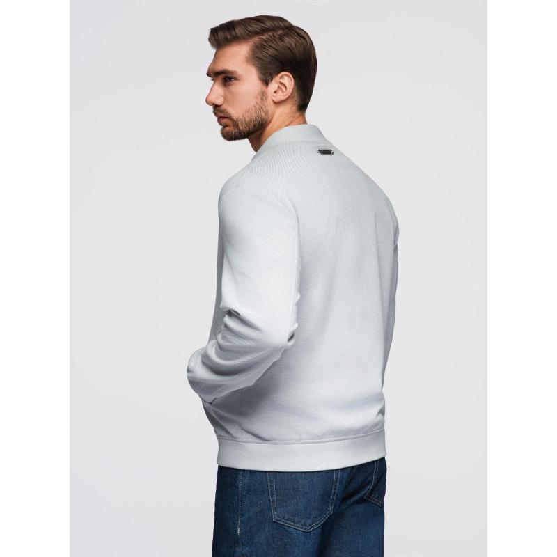 Férfi kabát raglán ujjakkal – világosszürke V4 OM-JANP-0159