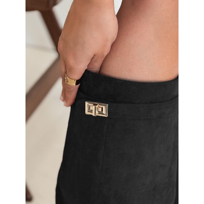 Dámské kozačky se širokým svrškem, černé