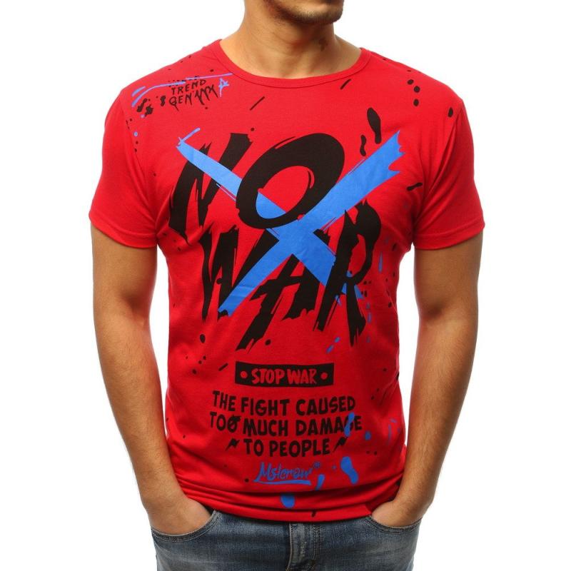 Pánska tričko MODERN s potlačou červenej