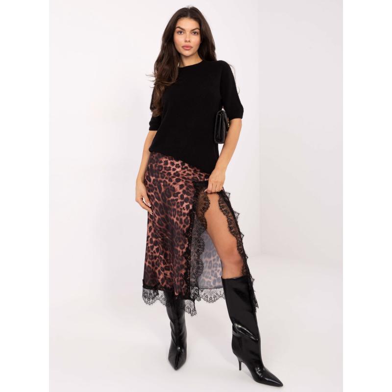 Černý dámský svetr s pružnými lemy