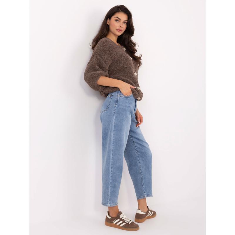 Fango dámský bouclé svetr s knoflíky