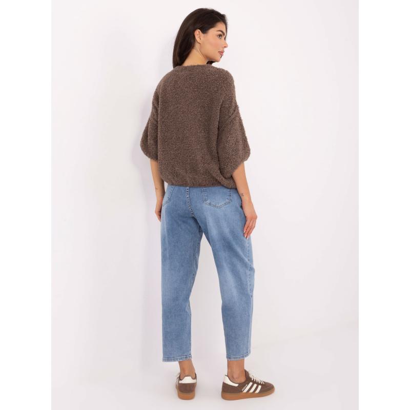 Fango dámský bouclé svetr s knoflíky