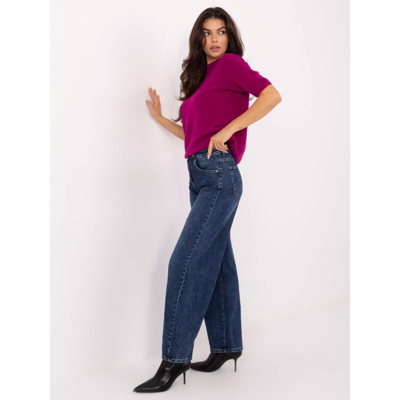 Fuchsiový dámský svetr s příměsí alpaky