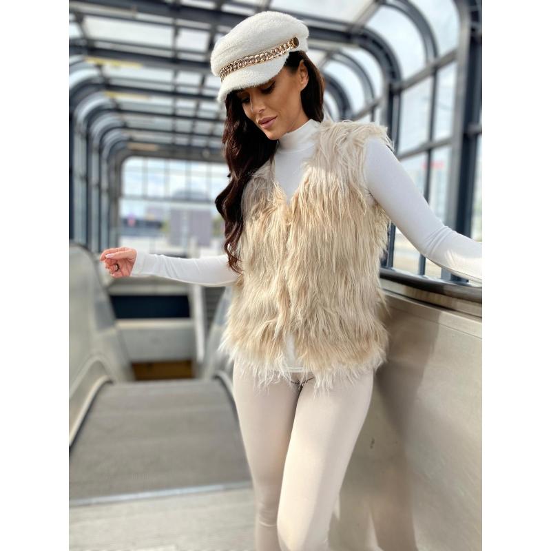 Dámska vesta VLR010 – béžová