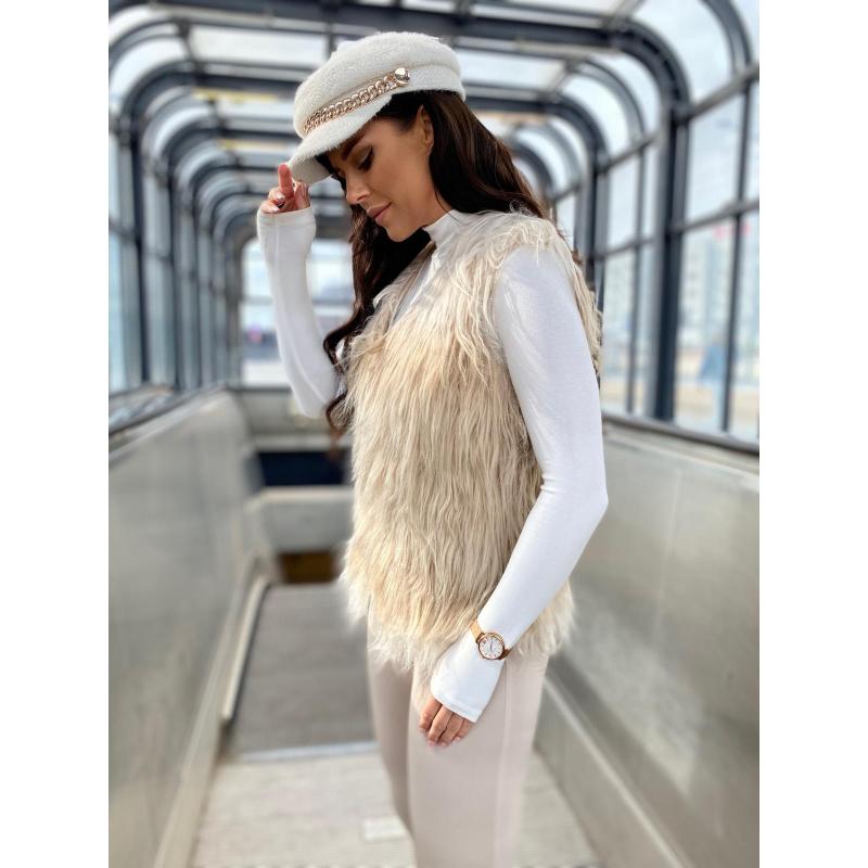 Dámska vesta VLR010 – béžová