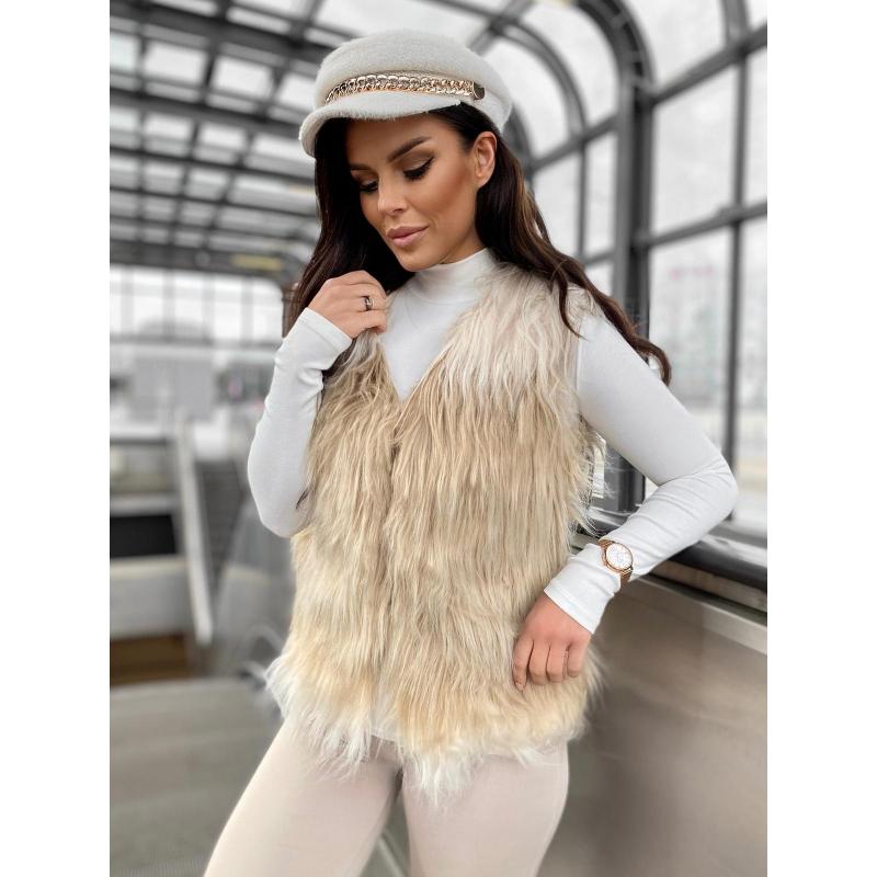 Dámska vesta VLR010 – béžová