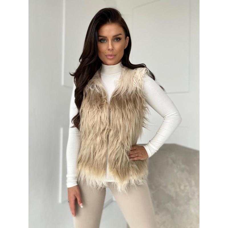 Dámska vesta VLR010 – béžová