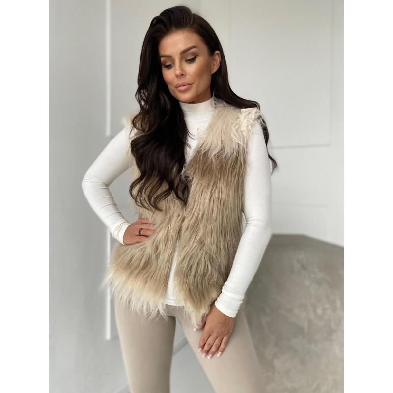 Dámska vesta VLR010 – béžová