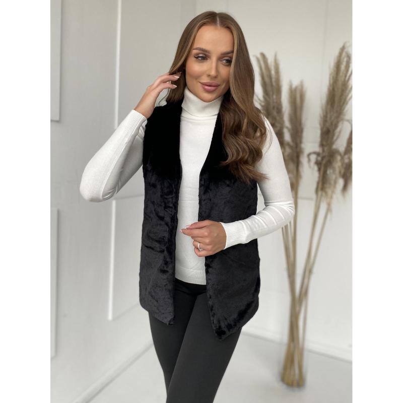 Dámska vesta VLR012 – čierna