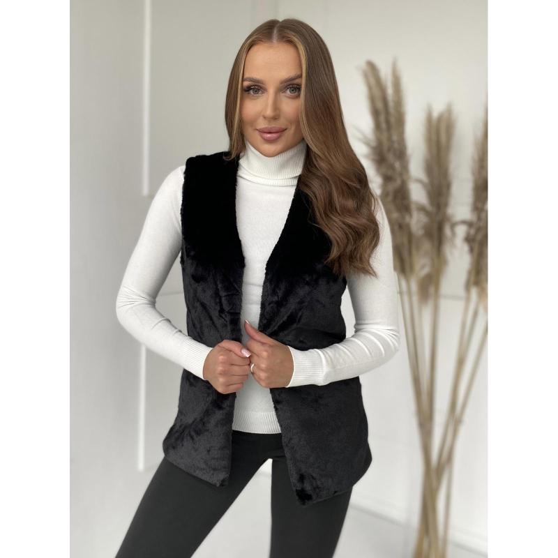 Dámska vesta VLR012 – čierna