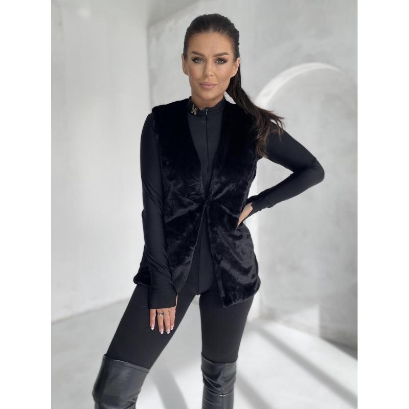 Dámska vesta VLR012 – čierna