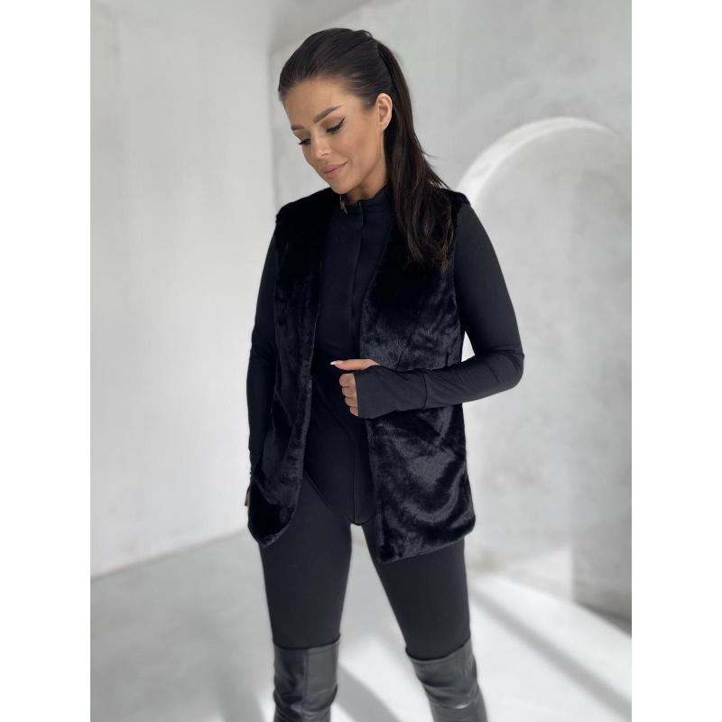 Dámska vesta VLR012 – čierna