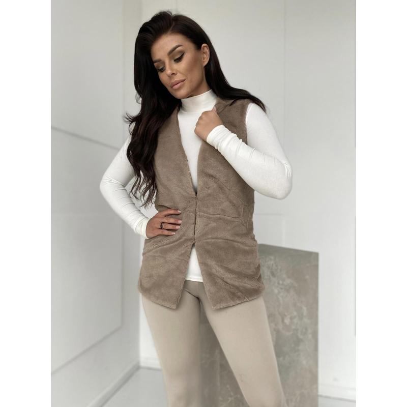 Dámska vesta VLR012 – béžová