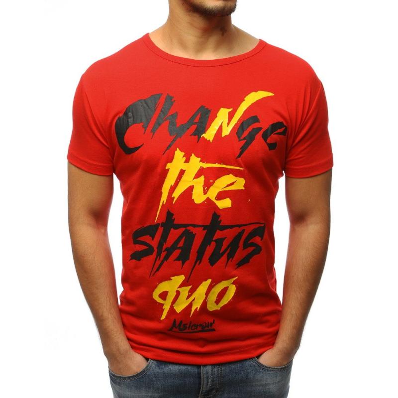 Pánska tričko CHOICE s potlačou červenej