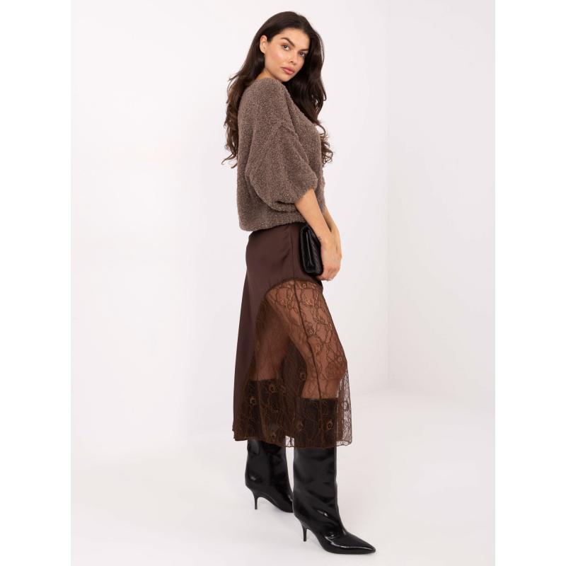 Fango bouclé svetr s 3/4 rukávy