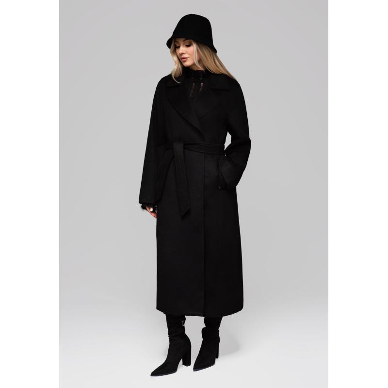 Dámský vlněný kabát LARICA OW-COLC-0106 v1 – černý