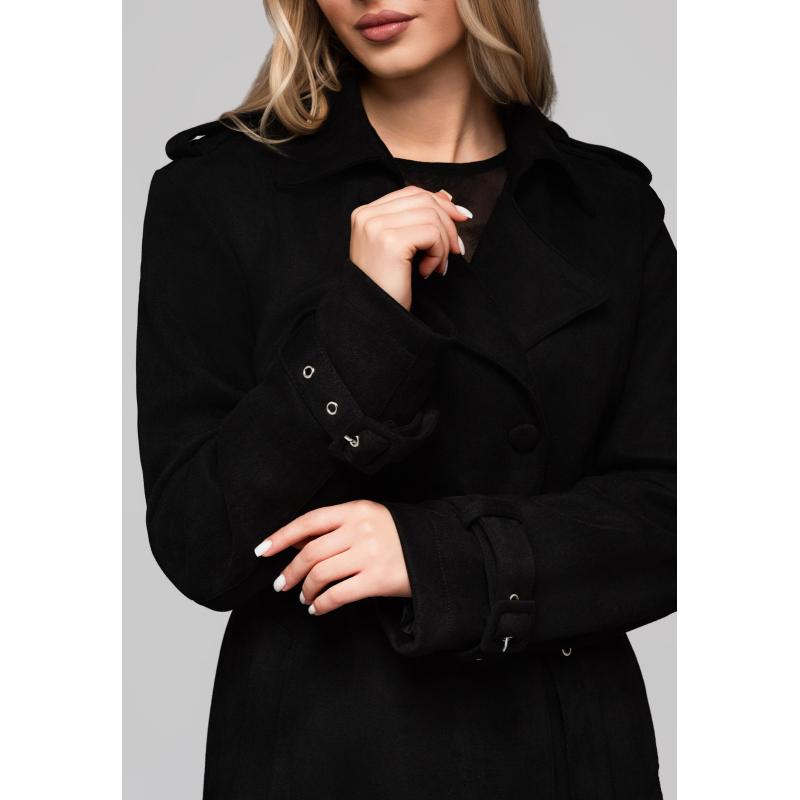 Dámský trenčkot LARICA OW-COLC-0107 v1 – černý