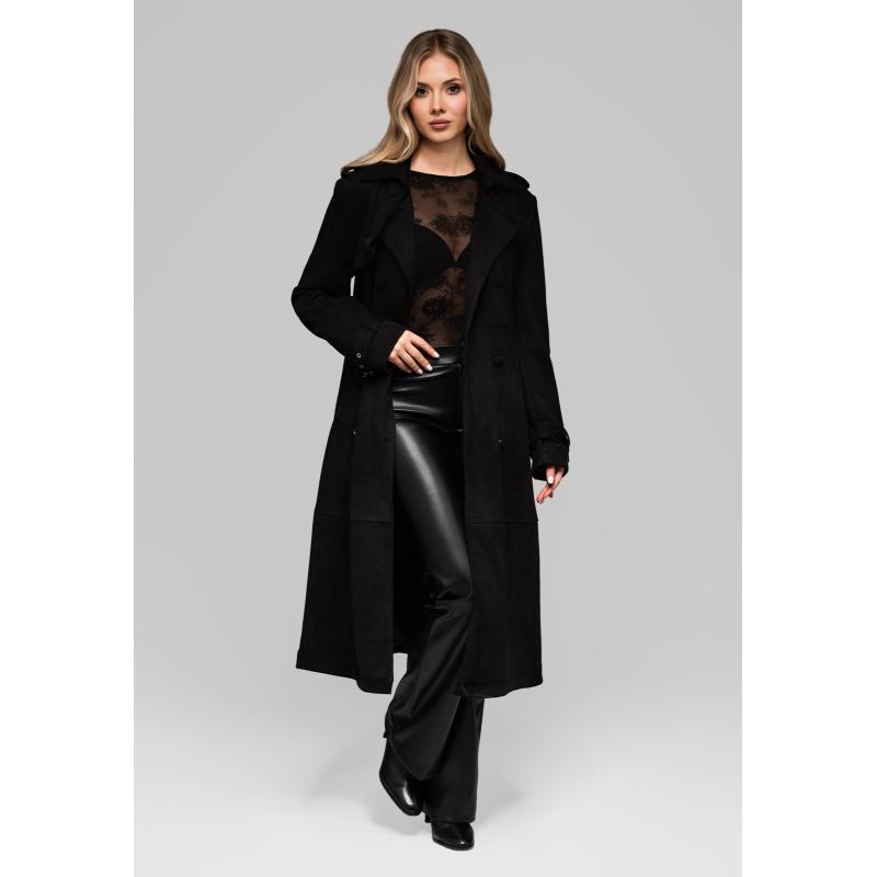 Dámský trenčkot LARICA OW-COLC-0107 v1 – černý