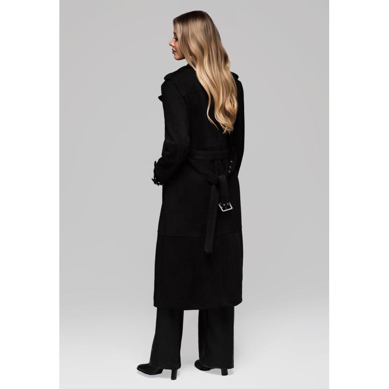 Dámský trenčkot LARICA OW-COLC-0107 v1 – černý