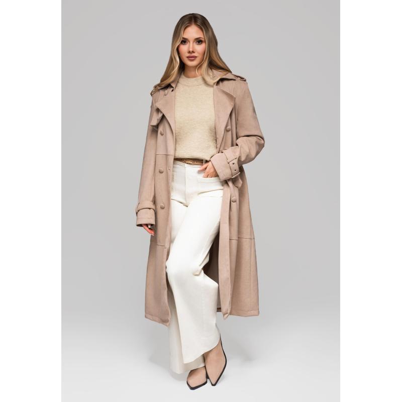 Dámský trenčkot LARICA OW-COLC-0107 v2 – béžový