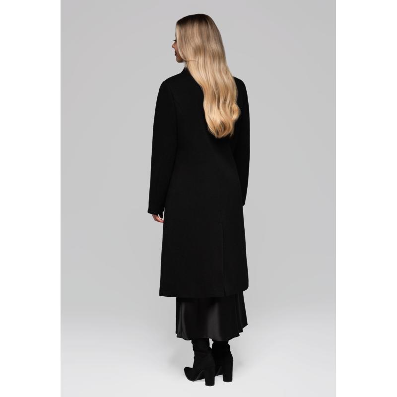 Dámský dvouřadový přiléhavý kabát LARICA OW-COLC-0108 v2 – černý