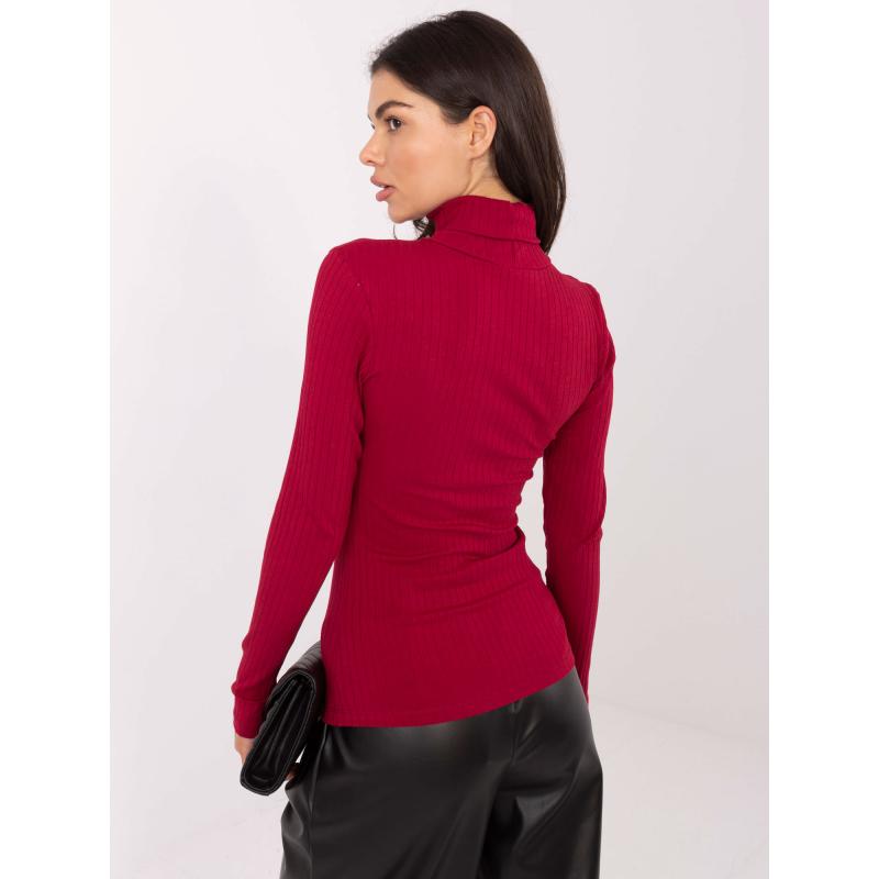 Burgundi csíkos alap blúz RUE PARIS