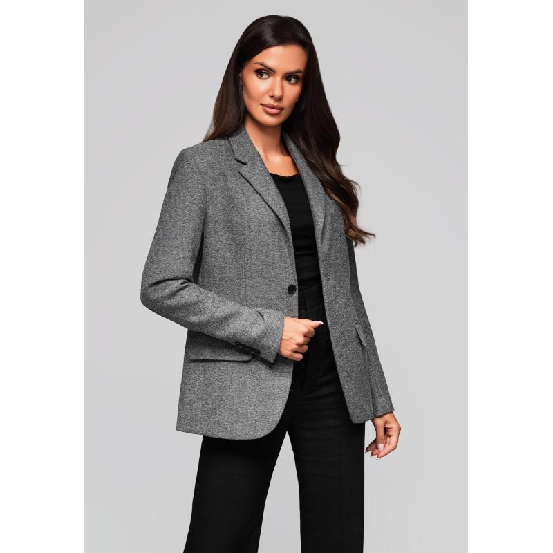 Dámská bunda LW-BLZB-0101 v2 – šedá