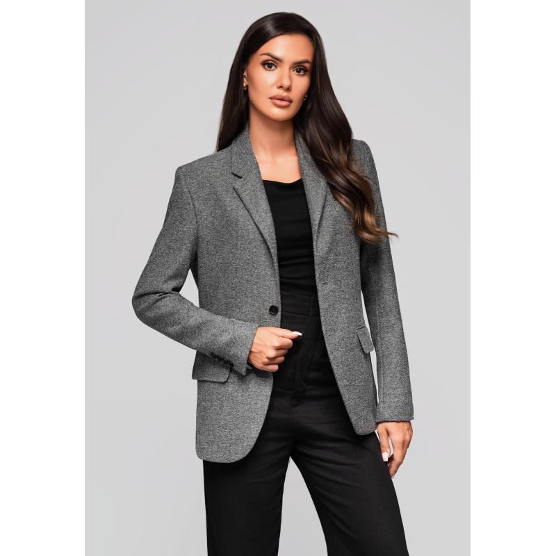 Dámská bunda LW-BLZB-0101 v2 – šedá