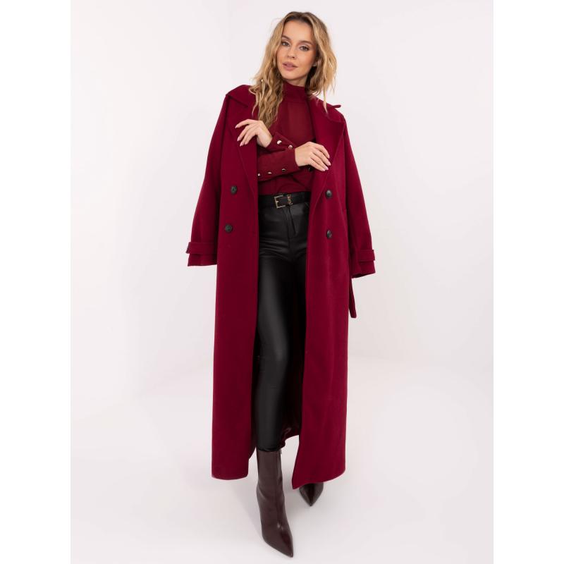 Bordó blúz hálós betétekkel RUE PARIS