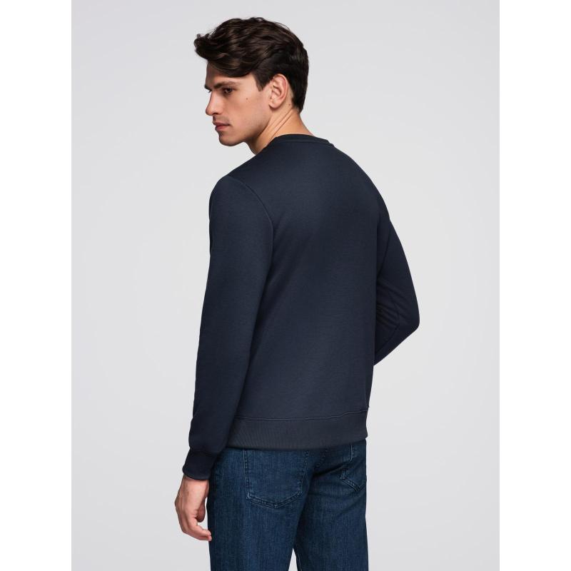 Klasická pánská mikina s nápisem – tmavě modrá V3 B1711