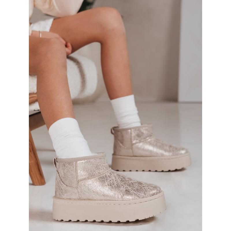 Női hócsizma, velúr bézs