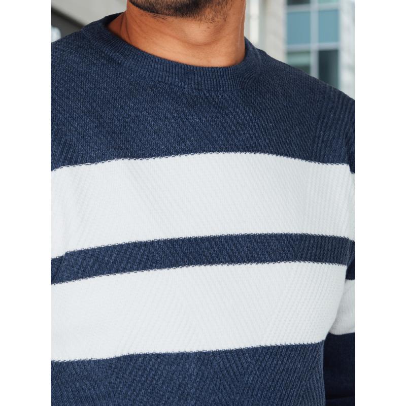 Férfi pulóver, kék
