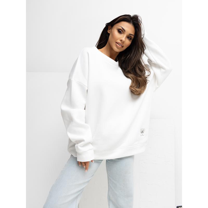 Ecru alap oversized pulóver RUE PARIS