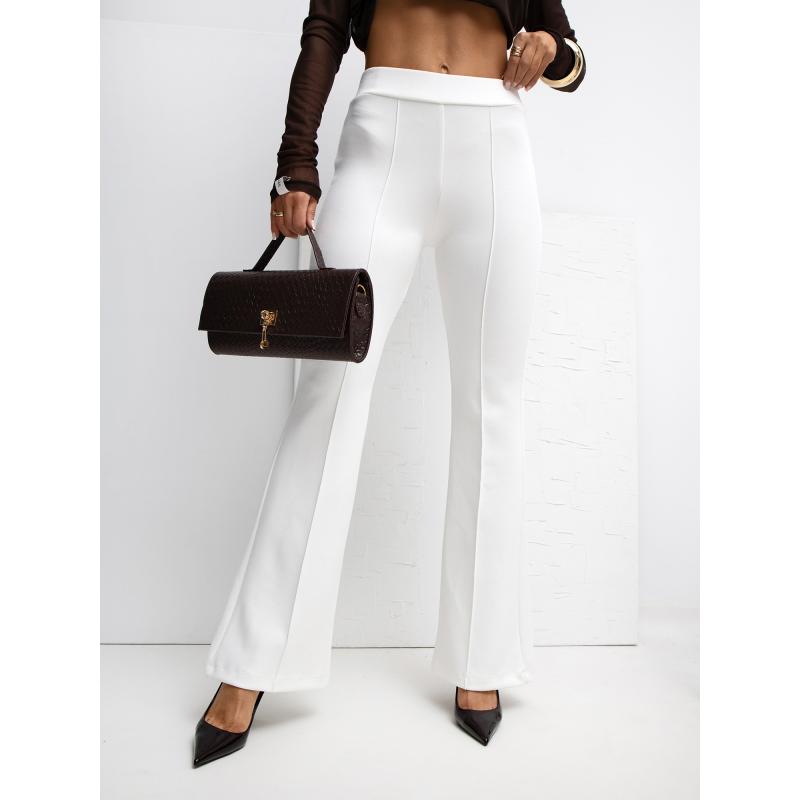 Ecru basic tepláky so švami RUE PARIS