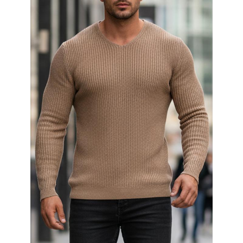 Férfi pulóver, barna