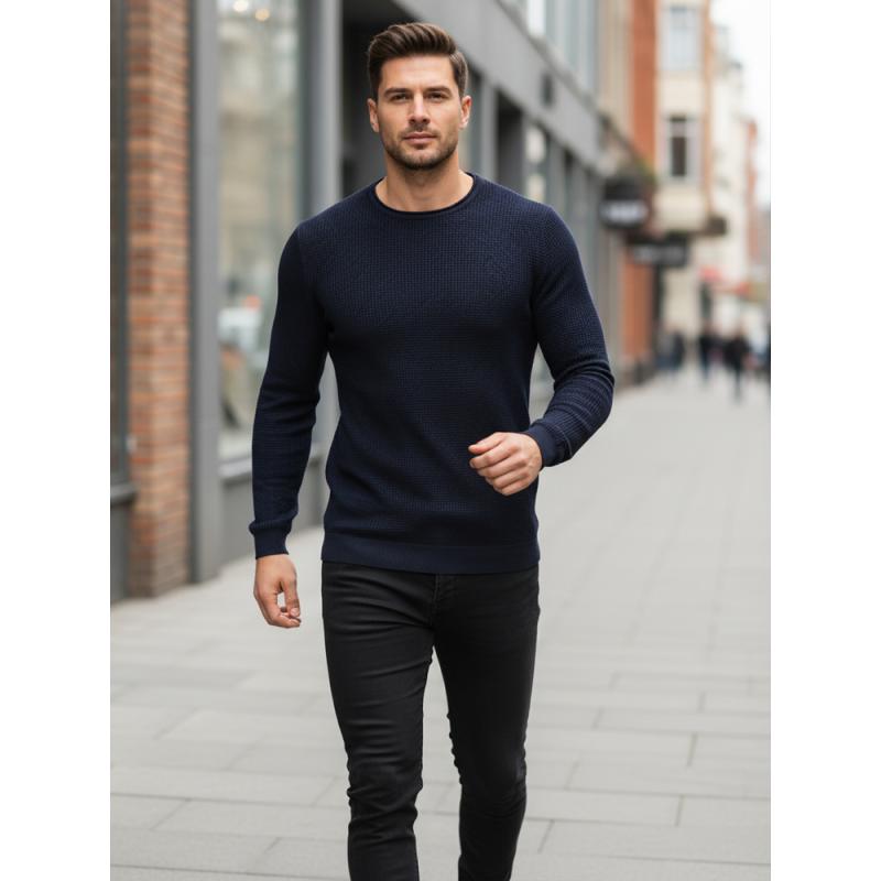 Pánský svetr, tmavě modrý