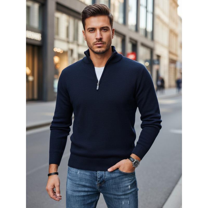 Pánský svetr, tmavě modrý