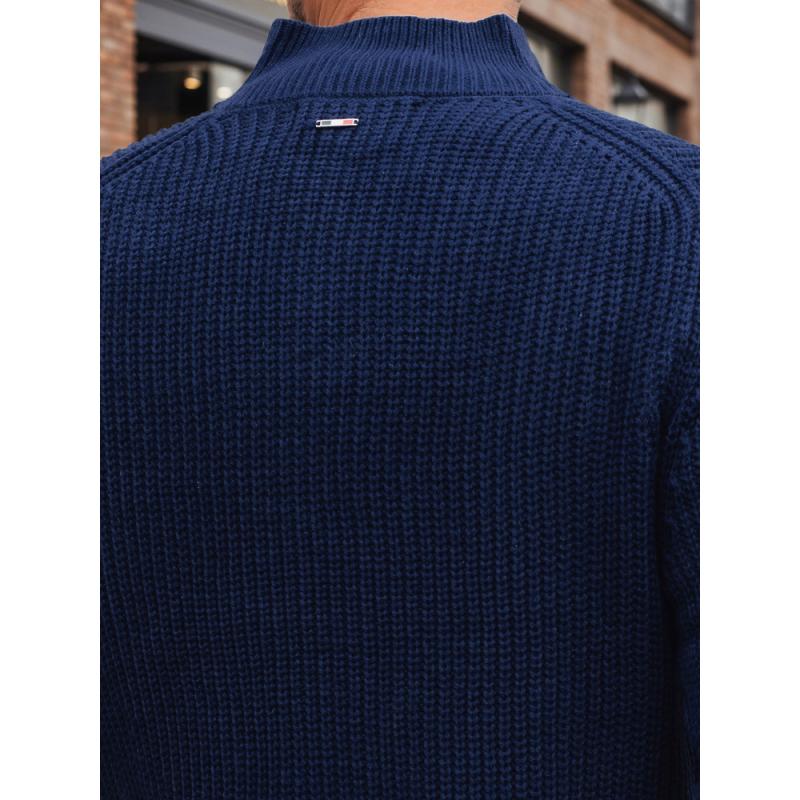 Pánský svetr, kardigan, námořnicky modrý