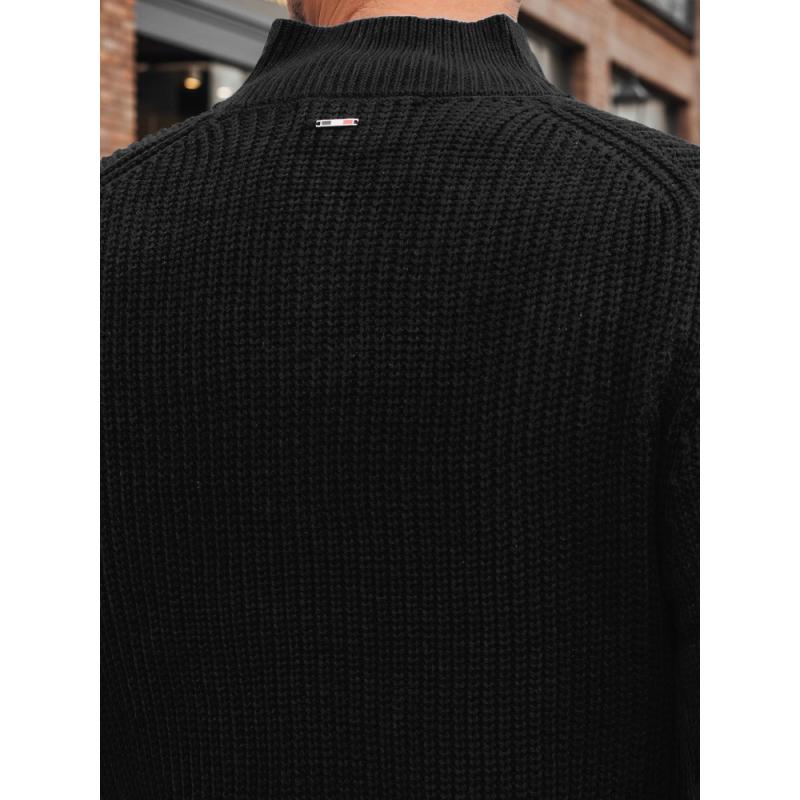 Pánský svetr, kardigan, černý