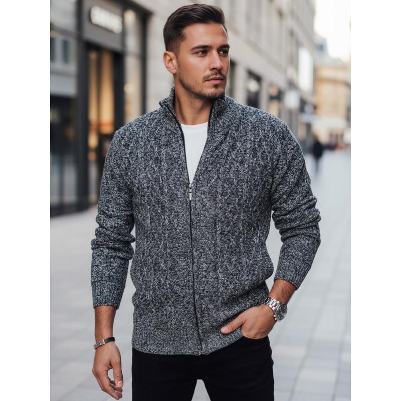 Férfi szürke pulóver