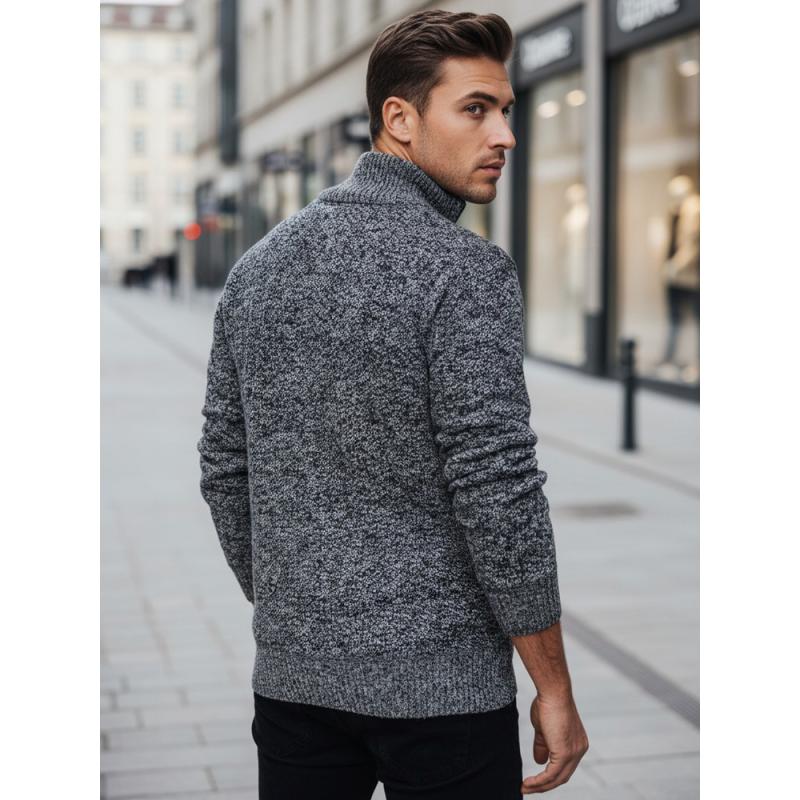 Férfi szürke pulóver