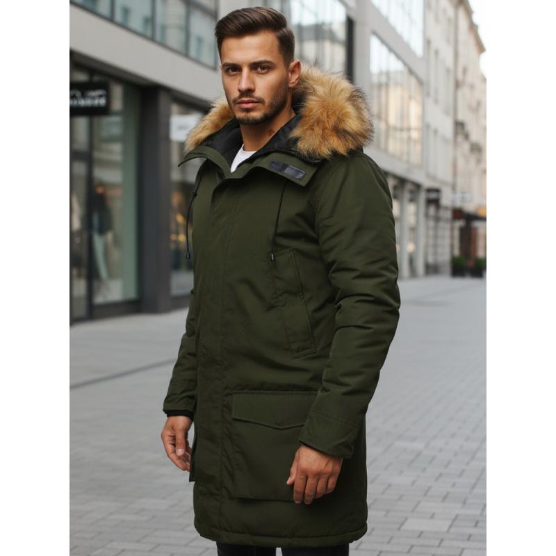 Pánska zimná bunda, zelená