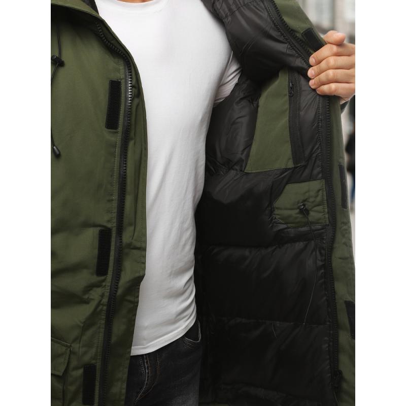 Pánska zimná bunda, zelená