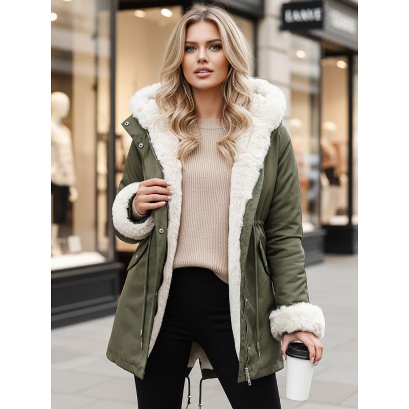 Női téli parkás kabát ARCTIC, zöld