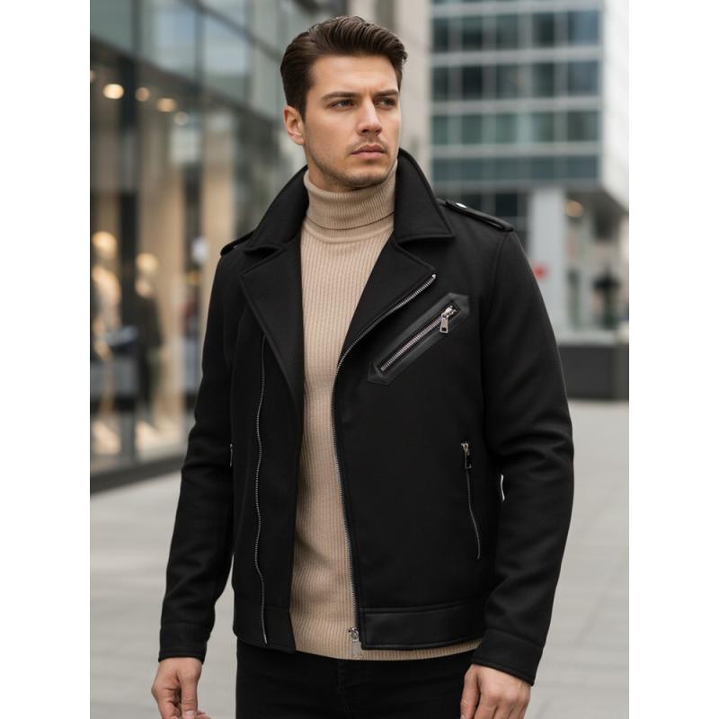 Pánska zimná bunda, čierna