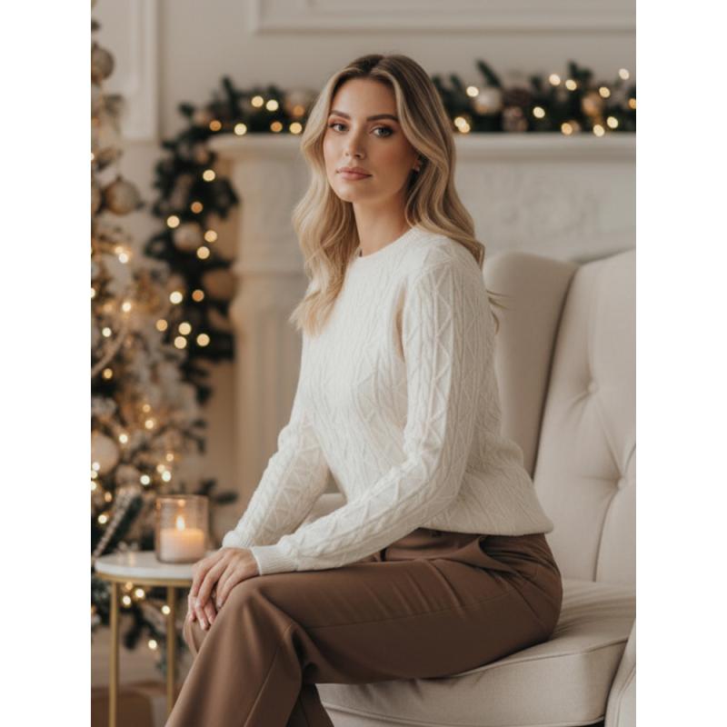 Dámský svetr BRAVINA, ecru