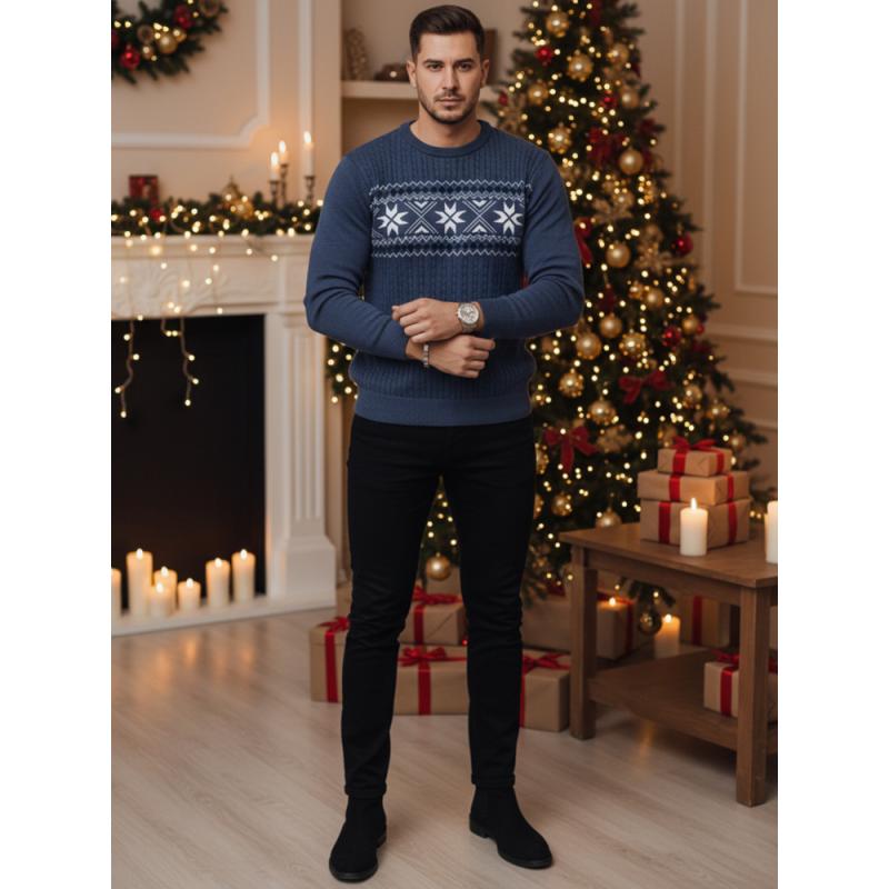 Pánský svetr modrý