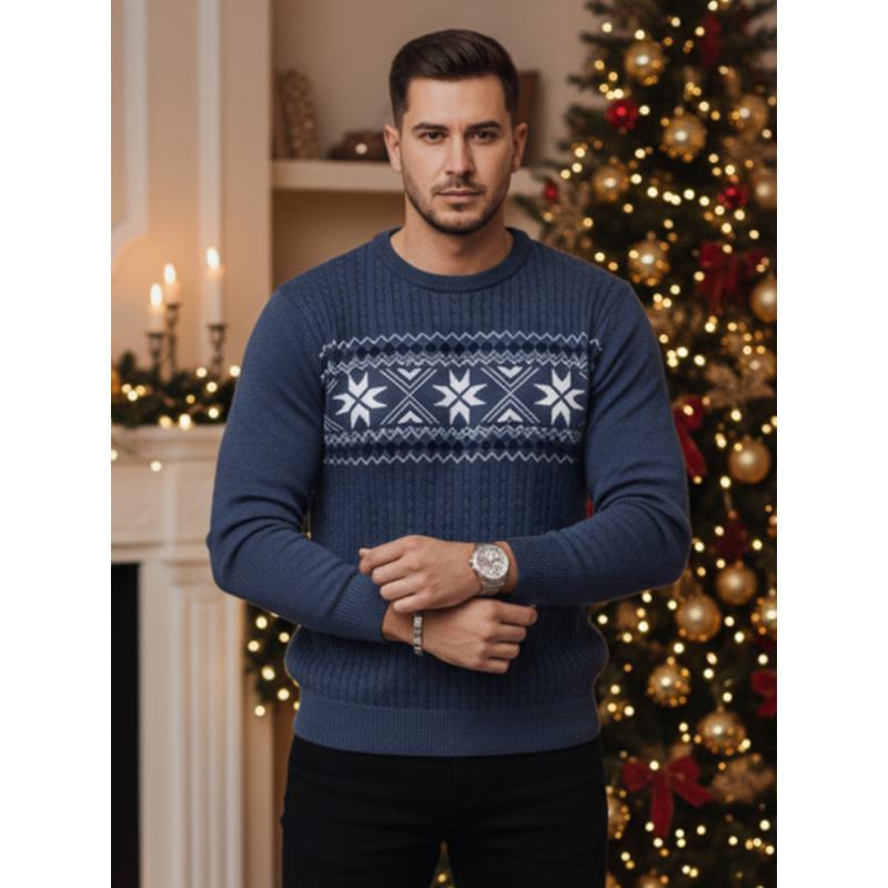 Pánský svetr modrý