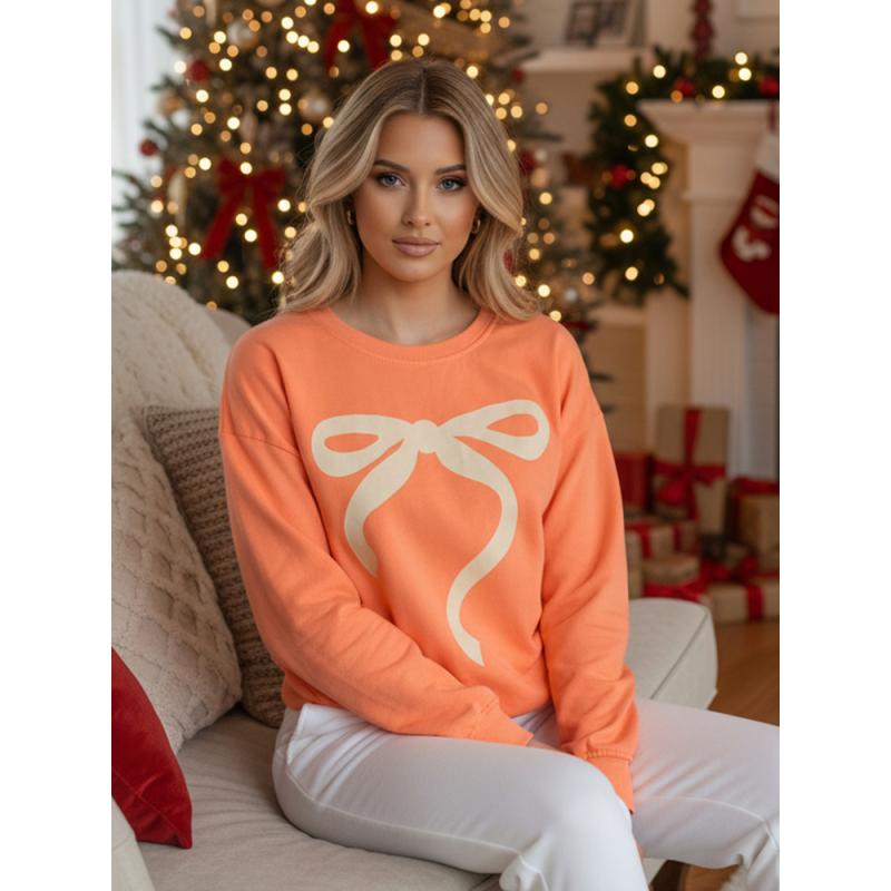 Dámská mikina one size oversize SOFTTIE oranžová